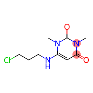 2,4(1H,3H)-Pyrimidinedione,6-[(3-chloropropyl)amino]-1,3-dimethyl-