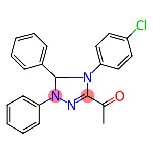 1-[4-(4-chlorophenyl)-1,5-diphenyl-4,5-dihydro-1H-1,2,4-triazol-3-yl]ethanone