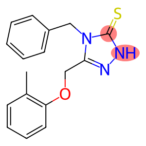 3H-1,2,4-Triazole-3-thione, 2,4-dihydro-5-[(2-methylphenoxy)methyl]-4-(phenylmethyl)-