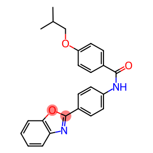 N-[4-(1,3-benzoxazol-2-yl)phenyl]-4-isobutoxybenzamide