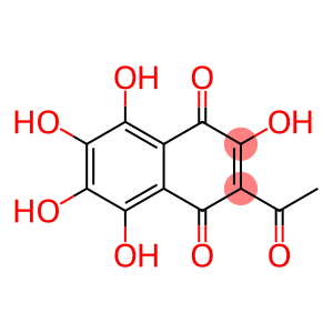 1,4-Naphthalenedione, 2-acetyl-3,5,6,7,8-pentahydroxy-