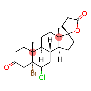 (17R)-5-Bromo-6β-chloro-17-hydroxy-3-oxo-5α-pregnane-21-carboxylic acid γ-lactone