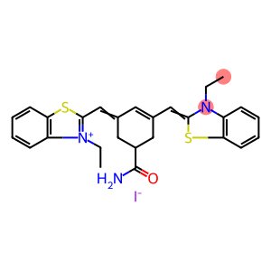 BENZOTHIAZOLIUM, 2-[[5-(AMINOCARBONYL)-3-[(3-ETHYL-2(3H)-BENZOTHIAZOLYLIDENE)METHYL]-2-CYCLOHEXEN-1-YLIDENE]METHYL]-3-ETHYL-, IODIDE