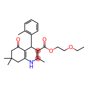 2-ethoxyethyl 2,7,7-trimethyl-4-(2-methylphenyl)-5-oxo-1,4,5,6,7,8-hexahydroquinoline-3-carboxylate