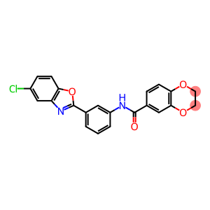 1,4-Benzodioxin-6-carboxamide, N-[3-(5-chloro-2-benzoxazolyl)phenyl]-2,3-dihydro-