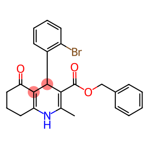 benzyl 4-(2-bromophenyl)-2-methyl-5-oxo-1,4,5,6,7,8-hexahydroquinoline-3-carboxylate