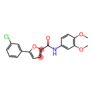 5-(3-chlorophenyl)-N-(3,4-dimethoxyphenyl)furan-2-carboxamide