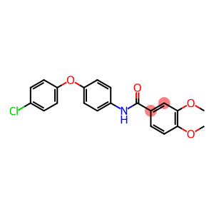 N-[4-(4-chlorophenoxy)phenyl]-3,4-dimethoxybenzamide