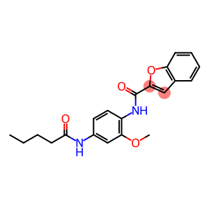 N-[2-methoxy-4-(pentanoylamino)phenyl]-1-benzofuran-2-carboxamide