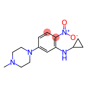 1-{3-(cyclopropylamino)-4-nitrophenyl}-4-methylpiperazine