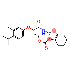 ethyl 2-{[(4-isopropyl-3-methylphenoxy)acetyl]amino}-4,5,6,7-tetrahydro-1-benzothiophene-3-carboxylate