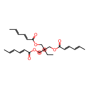 2,4-Hexadienoic acid, 2-ethyl-2-[[[(2E,4E)-1-oxo-2,4-hexadienyl]oxy]methyl]-1,3-propanediyl ester, (2E,2'E,4E,4'E)- (9CI)