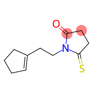 2-Pyrrolidinone,  1-[2-(1-cyclopenten-1-yl)ethyl]-5-thioxo-