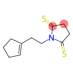 2,5-Pyrrolidinedithione,  1-[2-(1-cyclopenten-1-yl)ethyl]-
