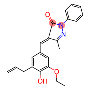 4-(3-allyl-5-ethoxy-4-hydroxybenzylidene)-5-methyl-2-phenyl-2,4-dihydro-3H-pyrazol-3-one