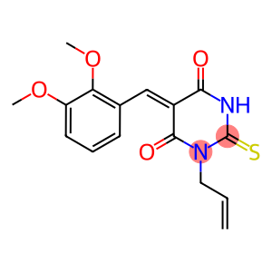 1-allyl-5-(2,3-dimethoxybenzylidene)-2-thioxodihydro-4,6(1H,5H)-pyrimidinedione