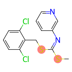 (2,6-Dichlorophenyl)methyl methyl 3-pyridinylcarbonimidodithioate