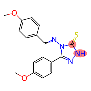 4-[(4-methoxybenzylidene)amino]-5-(4-methoxyphenyl)-4H-1,2,4-triazol-3-yl hydrosulfide