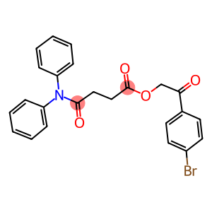 2-(4-bromophenyl)-2-oxoethyl 4-(diphenylamino)-4-oxobutanoate