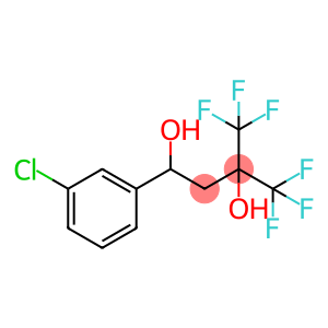 1-(3-chlorophenyl)-4,4,4-trifluoro-3-(trifluoromethyl)butane-1,3-diol