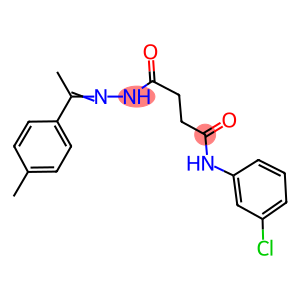 N-(3-chlorophenyl)-4-{2-[1-(4-methylphenyl)ethylidene]hydrazino}-4-oxobutanamide