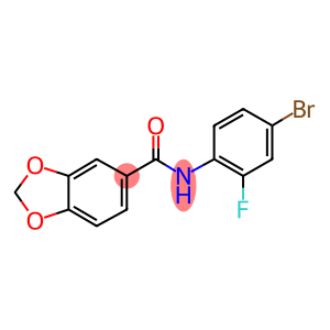 N-(4-bromo-2-fluorophenyl)-1,3-benzodioxole-5-carboxamide