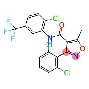 (3-(2,6-DICHLOROPHENYL)-5-METHYLISOXAZOL-4-YL)-N-(2-CHLORO-5-(TRIFLUOROMETHYL)PHENYL)FORMAMIDE