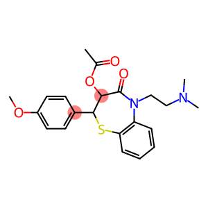 3-acetoxy-5-[2-(dimethylamino)ethyl]-2,3-dihydro-2-(4-methoxyphenyl)-1,5-benzothiazepin-4(5H)-one