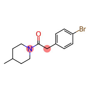 2-(4-溴苯基)-1-(4-甲基哌啶-1-基)乙酮