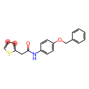 N-[4-(benzyloxy)phenyl]-2-(2-thienyl)acetamide