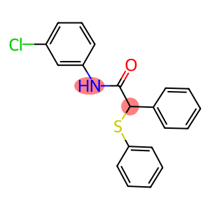 N-(3-chlorophenyl)-2-phenyl-2-(phenylsulfanyl)acetamide