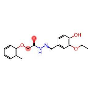 N'-(3-ethoxy-4-hydroxybenzylidene)-2-(2-methylphenoxy)acetohydrazide