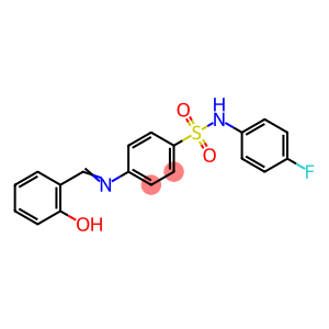 N-(4-fluorophenyl)-4-[(2-hydroxybenzylidene)amino]benzenesulfonamide