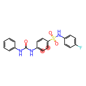 Benzenesulfonamide, N-(4-fluorophenyl)-4-[[(phenylamino)carbonyl]amino]-