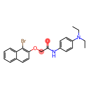 2-[(1-bromo-2-naphthyl)oxy]-N-[4-(diethylamino)phenyl]acetamide