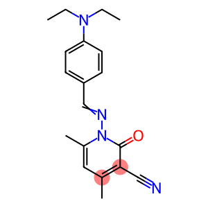 1-{[4-(diethylamino)benzylidene]amino}-4,6-dimethyl-2-oxo-1,2-dihydro-3-pyridinecarbonitrile