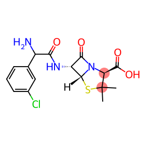 6α-[[Amino(3-chlorophenyl)acetyl]amino]penicillanic acid