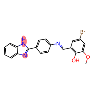 2-({[4-(1H-benzimidazol-2-yl)phenyl]imino}methyl)-4-bromo-6-methoxyphenol