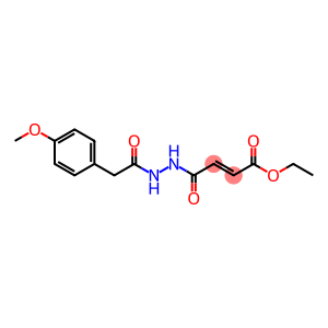 ethyl 4-{2-[(4-methoxyphenyl)acetyl]hydrazino}-4-oxo-2-butenoate