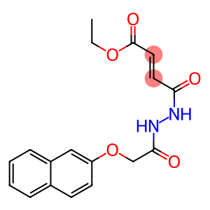 ethyl (2E)-4-{2-[(naphthalen-2-yloxy)acetyl]hydrazinyl}-4-oxobut-2-enoate