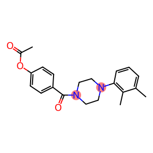 4-{[4-(2,3-dimethylphenyl)-1-piperazinyl]carbonyl}phenyl acetate