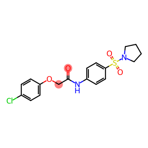 2-(4-chlorophenoxy)-N-[4-(pyrrolidin-1-ylsulfonyl)phenyl]acetamide