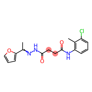 N-(3-chloro-2-methylphenyl)-4-{2-[1-(2-furyl)ethylidene]hydrazino}-4-oxobutanamide