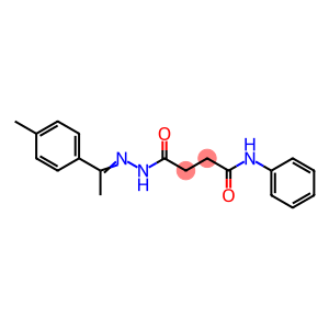 4-{2-[1-(4-methylphenyl)ethylidene]hydrazino}-4-oxo-N-phenylbutanamide