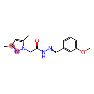 1H-Pyrazole-1-acetic acid, 3,5-dimethyl-, 2-[(3-methoxyphenyl)methylene]hydrazide