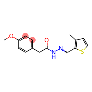 2-(4-methoxyphenyl)-N'-[(E)-(3-methylthiophen-2-yl)methylidene]acetohydrazide