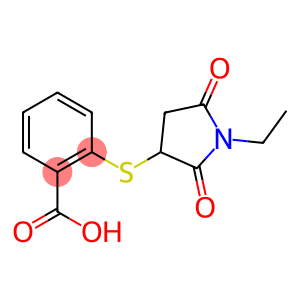 Benzoic acid, 2-[(1-ethyl-2,5-dioxo-3-pyrrolidinyl)thio]-