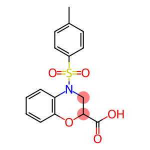 4-[(4-METHYLPHENYL)SULFONYL]-3,4-DIHYDRO-2H-1,4-BENZOXAZINE-2-CARBOXYLIC ACID