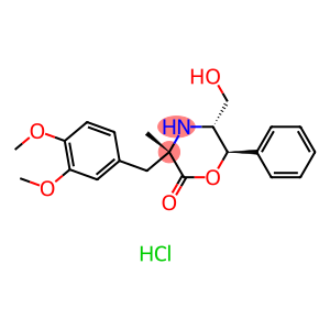 [3S-(3alpha,5beta,6alpha)]-3-[(3,4-dimethoxyphenyl)methyl]-5-(hydroxymethyl)-3-methyl-6-phenylmorpholin-2-one hydrochloride