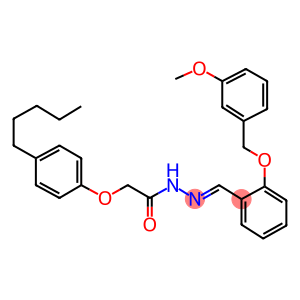 N'-{2-[(3-methoxybenzyl)oxy]benzylidene}-2-(4-pentylphenoxy)acetohydrazide